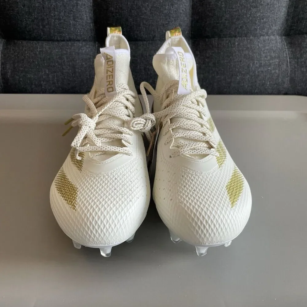 Adidas Adizero Chaos Speed Coronatio Gold Metallic Football Cleats Men’s Sz 10.5
